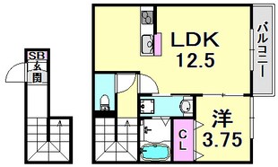 リリーテラス夙川西の物件間取画像